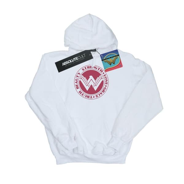 DC Comics Womens/Ladies Wonder Woman Beauty Strength Love Hoodie