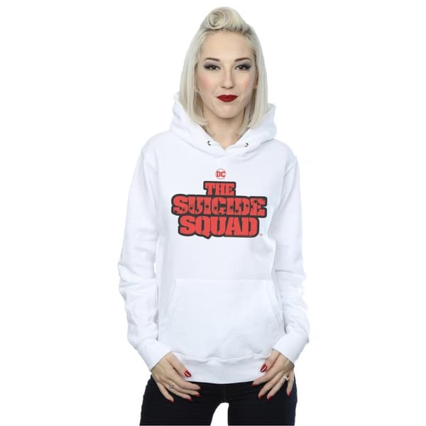 DC Comics Huvtröja med Suicide Squad-filmlogga för kvinnor/damer