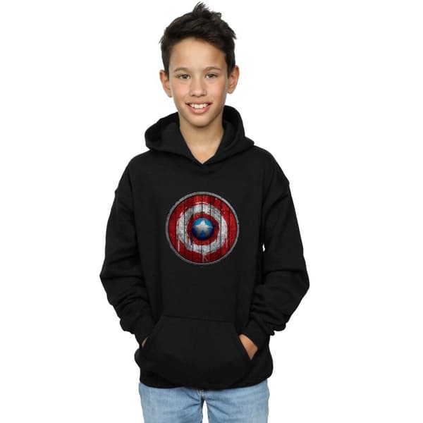 Marvel Kapuschongtröja i trä med sköld från Captain America för pojkar