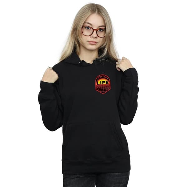 Ready Player One Kvinnor/Ladies Gunter Life Bröst Logo Hoodie