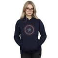Miniatyrbillede 2 af 3: Marvel Womens/Ladies Captain America Ornamental Shield Hoodie
