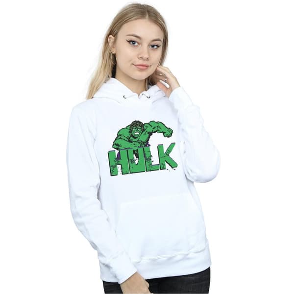 Marvel Womens/Ladies Hulk Pixelated Hoodie