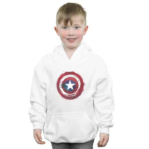 Marvel Boys Captain America Splatter Shield Hoodie