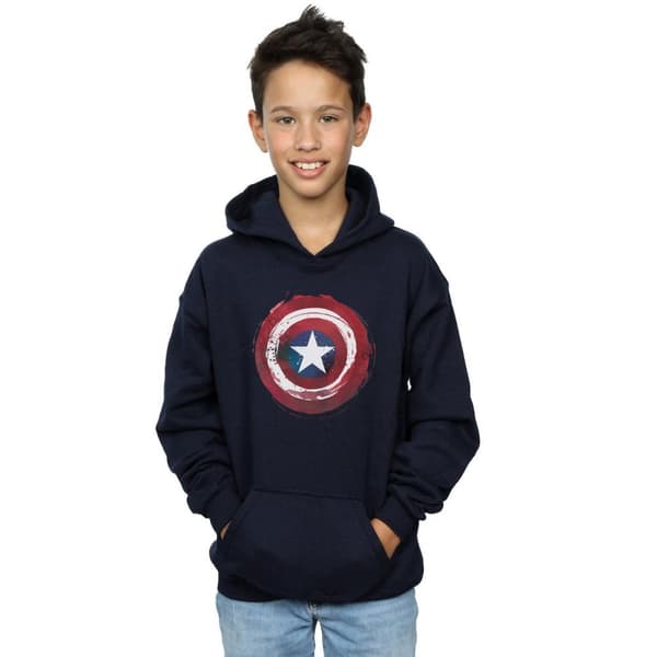 Marvel Boys Captain America Splatter Shield Hoodie