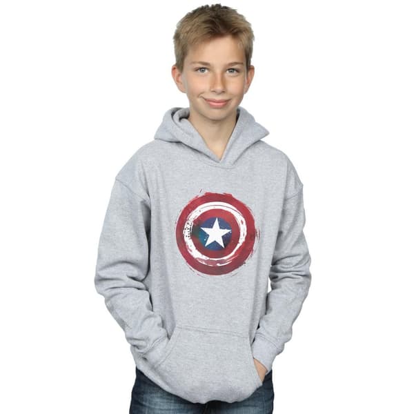 Marvel Boys Captain America Splatter Shield Hoodie