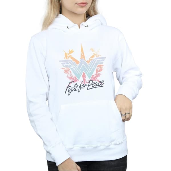 DC Comics Womens/Ladies Wonder Woman Fight For Peace Hoodie