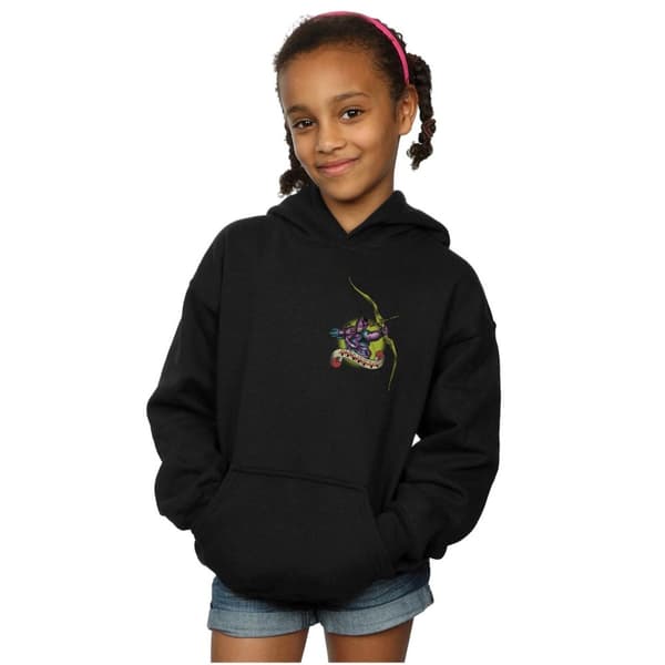 Marvel Girls Hawkeye Tattoo Breast Print Hoodie