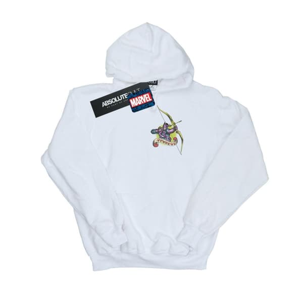Marvel Girls Hawkeye Tattoo Breast Print Hoodie
