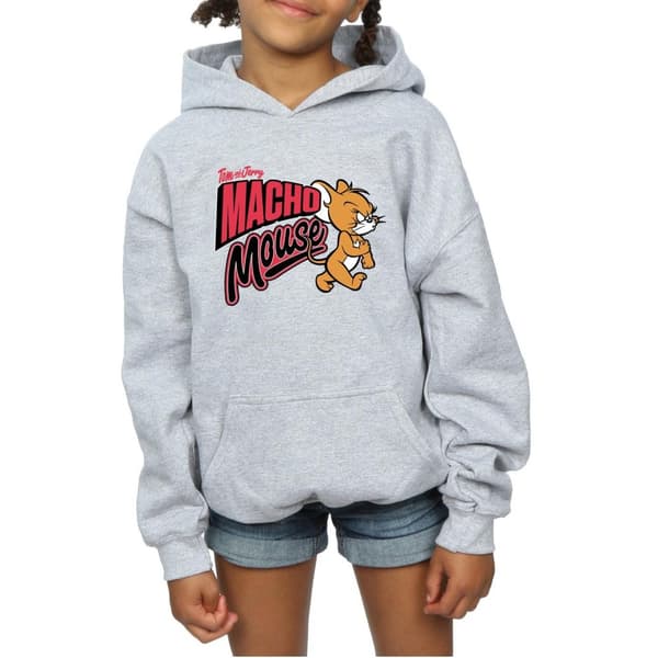 Tom And Jerry Girls Macho Mouse Hoodie