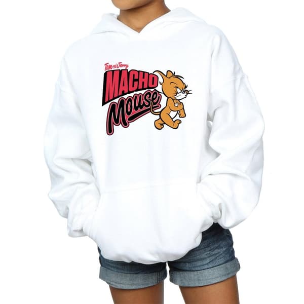 Tom And Jerry Girls Macho Mouse Hoodie