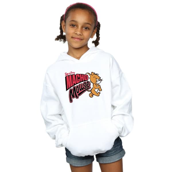 Tom And Jerry Girls Macho Mouse Hoodie