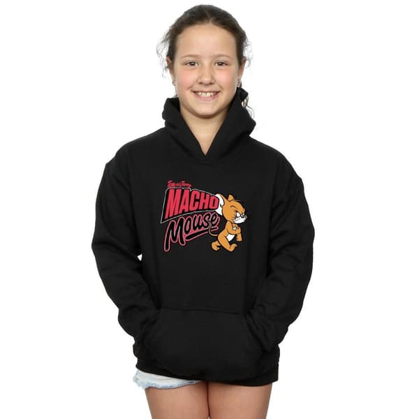 Tom And Jerry Girls Macho Mouse Hoodie