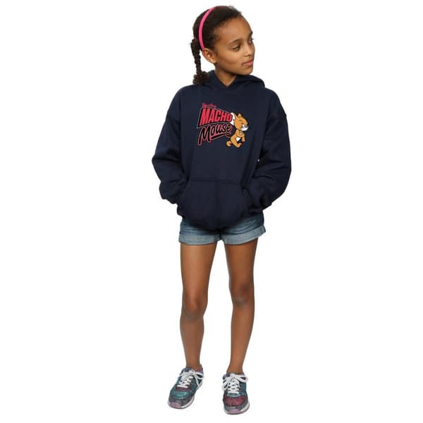 Tom And Jerry Girls Macho Mouse Hoodie