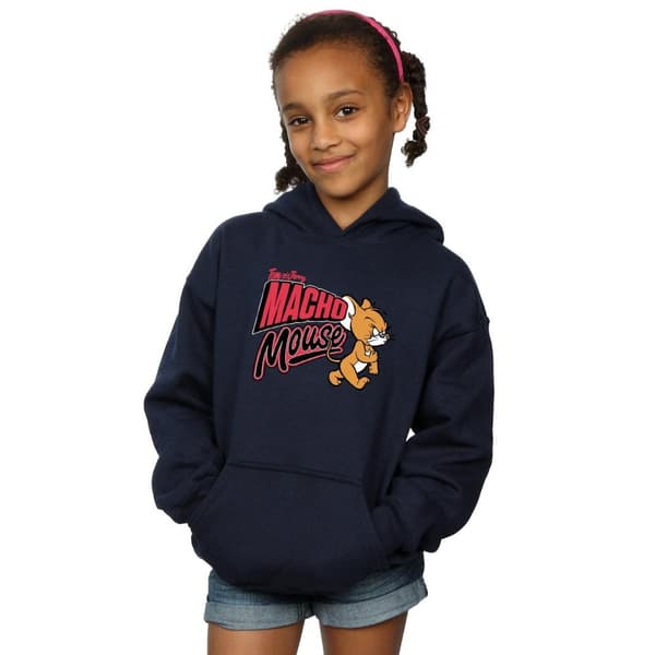 Tom And Jerry Girls Macho Mouse Hoodie