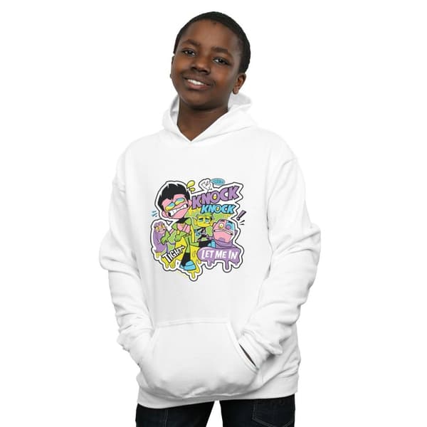 DC Comics Boys Teen Titans Go Knock Knock Hoodie