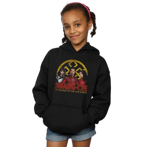 Marvel Girls Shang-Chi And The Legend Of The Ten Rings Group Logo Emblem Hoodie