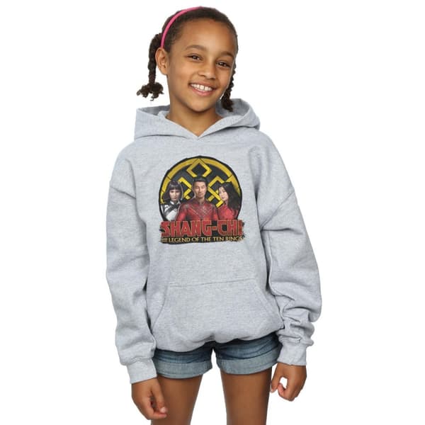 Marvel Girls Shang-Chi And The Legend Of The Ten Rings Group Logo Emblem Hoodie