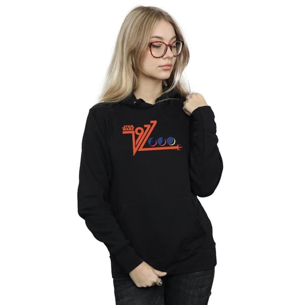 Star Wars Womens/Ladies Retro 1977 Death Star Hoodie