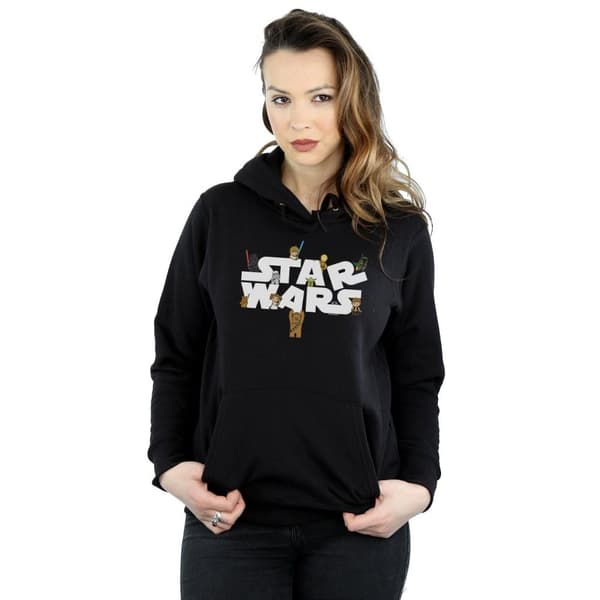 Star Wars Womens/Ladies Kiddie Logo Hoodie