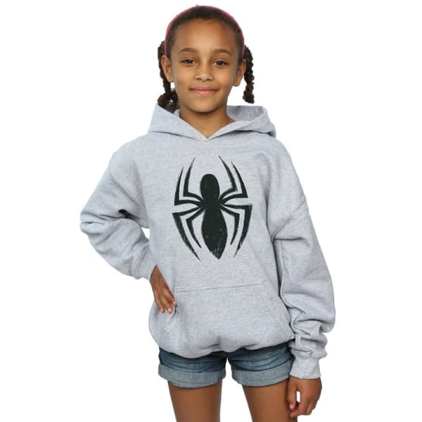 Marvel Spider-Man Ultimate Spider Logo-huvtröja för flickor