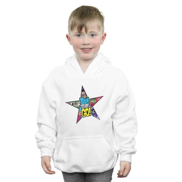 DC Comics Pojkar Teen Titans Go Star Logo Hoodie