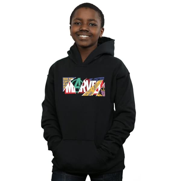 Marvel Boys Collage Logo Hoodie