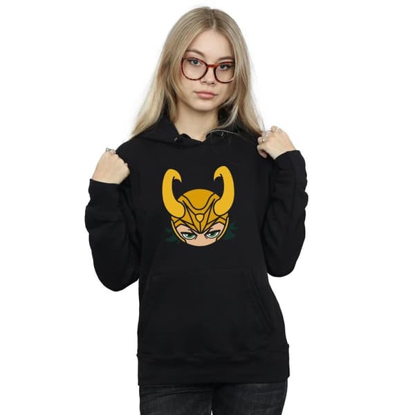 Marvel Womens/Ladies Loki Close Up Hoodie