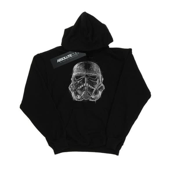 Star Wars Stormtrooper-hjälmhoodie med krusiduller för kvinnor/damer