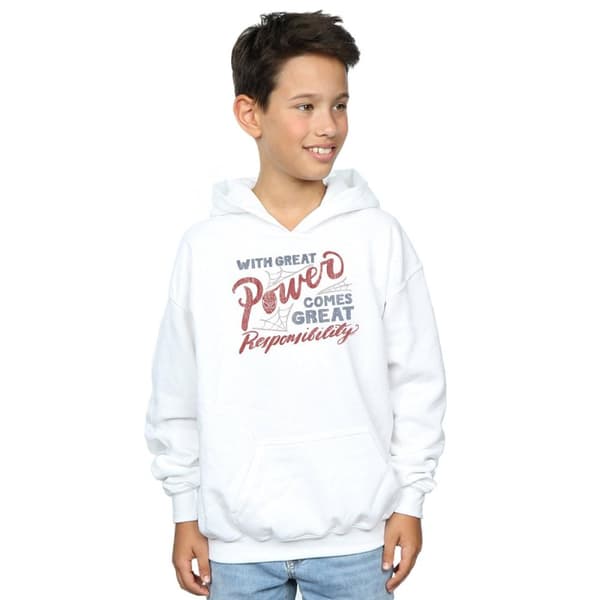 Marvel Boys Spider-Man Great Responsibility Hoodie