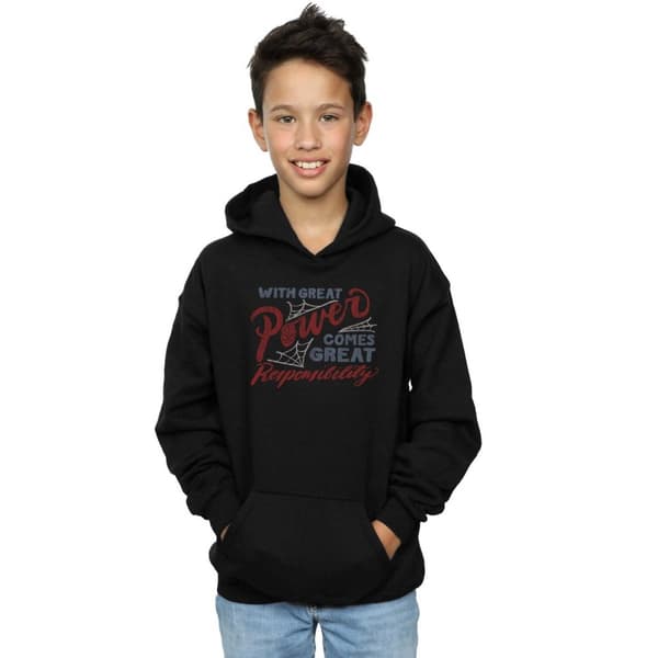 Marvel Boys Spider-Man Great Responsibility Hoodie