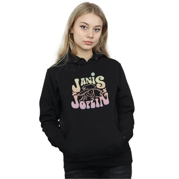 Janis Joplin Womens/Ladies Pastel Logo Hoodie