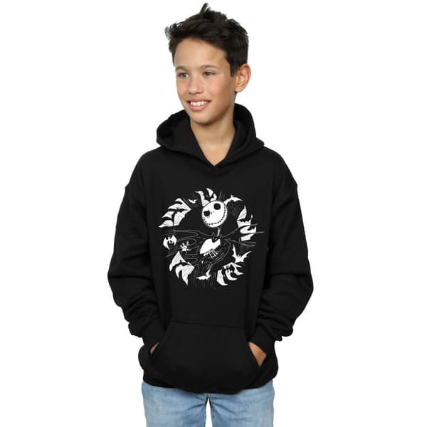 Disney Pojkar Nightmare Before Christmas Jack Bat Circle Hoodie