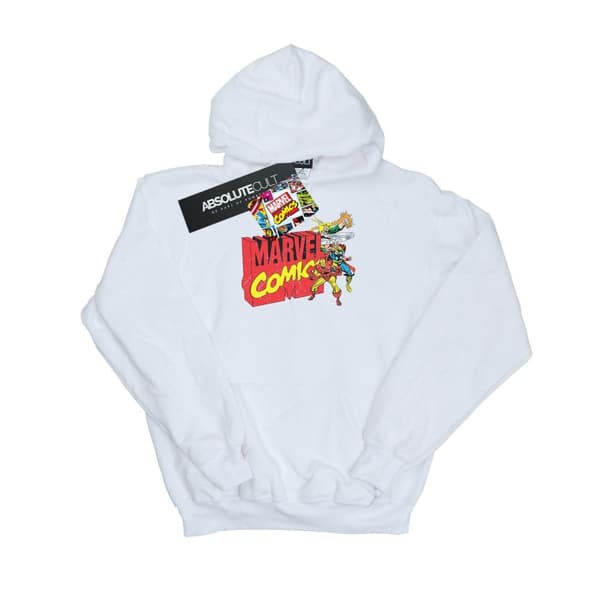 Marvel Comics Womens/Ladies Vintage Logo Blast Hoodie