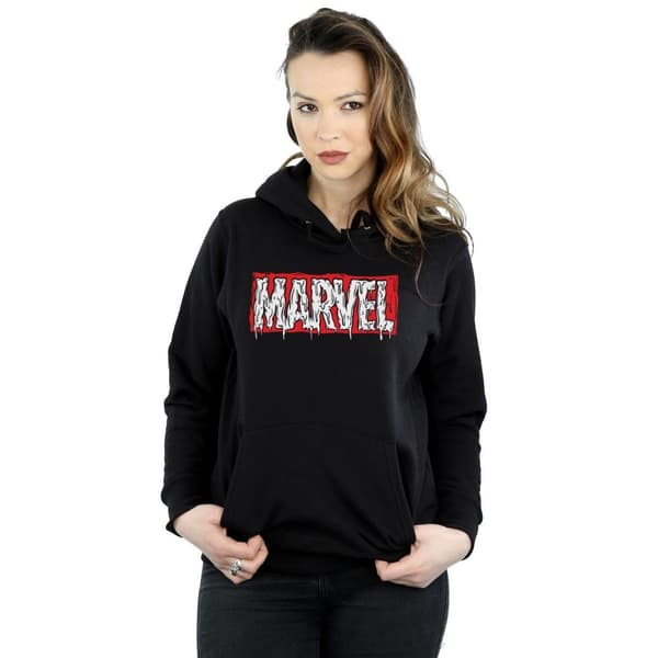 Marvel Womens/Ladies Drip Logo Hoodie