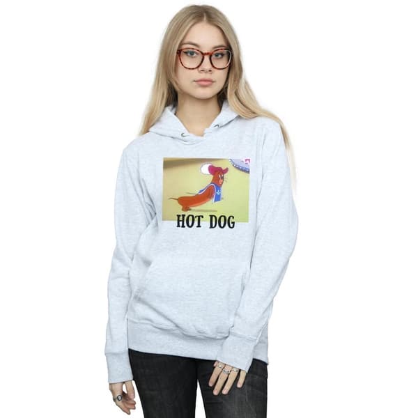 Tom And Jerry Womens/Ladies Hot Dog Hoodie