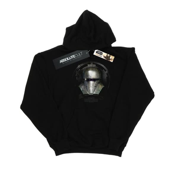 Star Wars Kvinnor/Ladies The Mandalorian Dark Helmet Hoodie Black XL