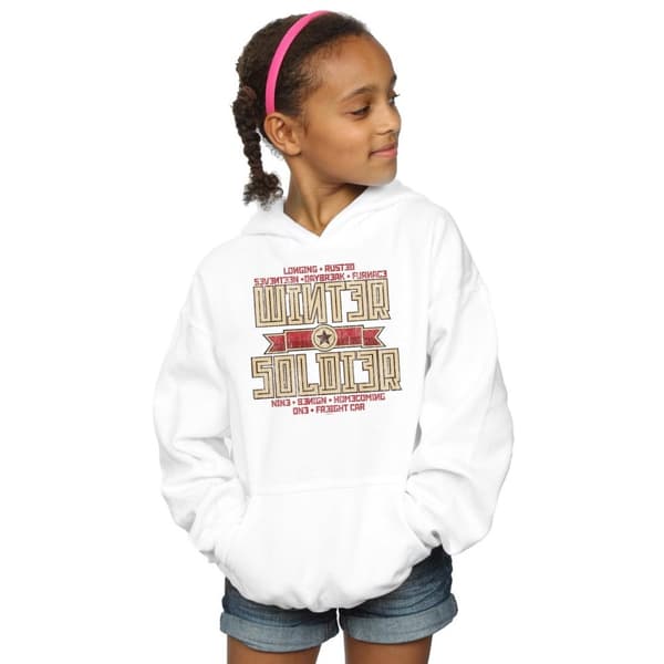 Marvel Girls Winter Soldier Trigger Badge Hoodie