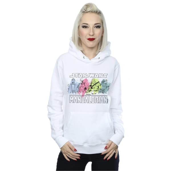 Star Wars Womens/Ladies The Mandalorian Character Pose Hoodie