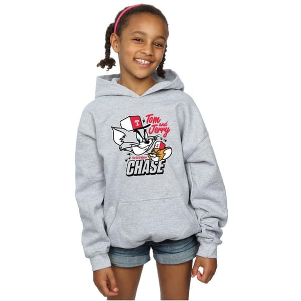 Tom And Jerry Girls Cat & Mouse Chase Hoodie