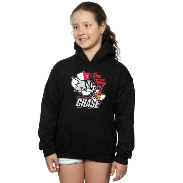 Tom And Jerry Girls Cat & Mouse Chase Hoodie