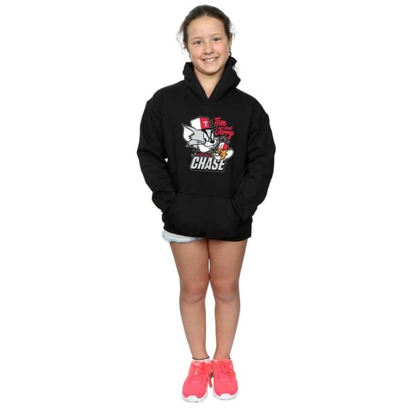 Tom And Jerry Girls Cat & Mouse Chase Hoodie