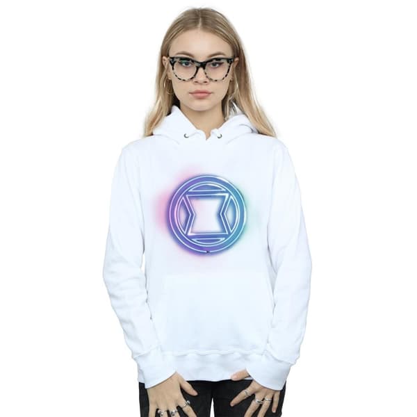 Marvel Black Widow Neon Logo Hoodie - dam/dam