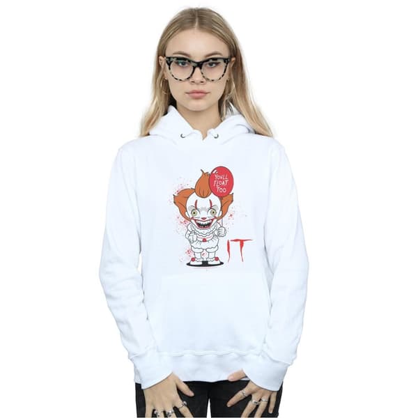 It Kvinnor/Damer Chibi You´ll Float Too Hoodie