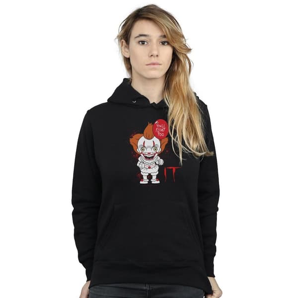 It Kvinnor/Damer Chibi You´ll Float Too Hoodie