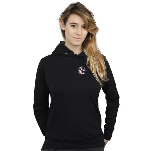 Star Wars Womens/Ladies Death Star Chest Print Hoodie
