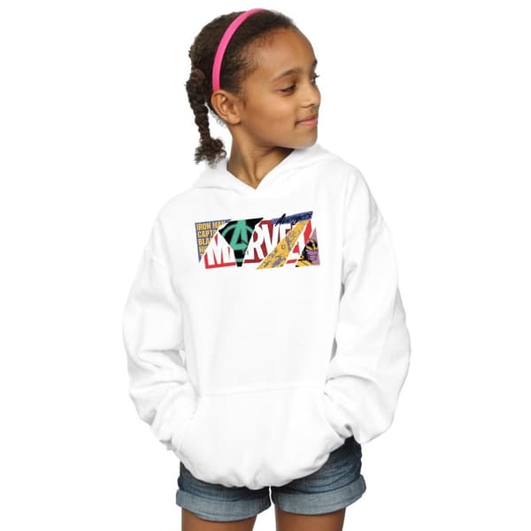 Marvel Girls Collage Logo Hoodie