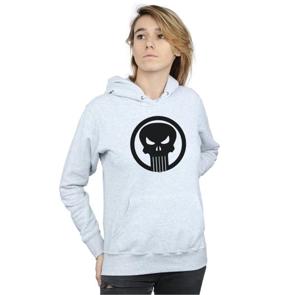 Marvel Womens/Ladies The Punisher Skull Circle Hoodie
