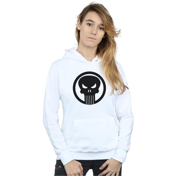 Marvel Womens/Ladies The Punisher Skull Circle Hoodie