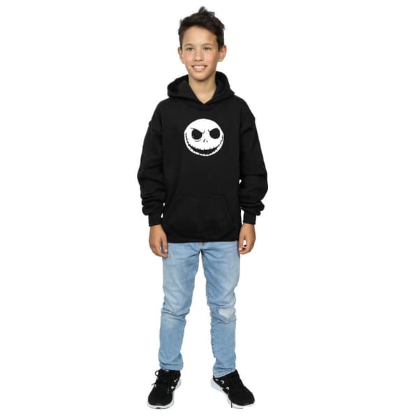 Disney Boys Nightmare Before Christmas Jack Skellington Face Hoodie