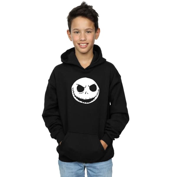 Disney Boys Nightmare Before Christmas Jack Skellington Face Hoodie